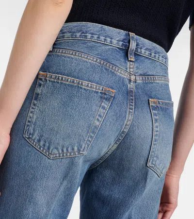 Frame Lax Wide-leg Jeans In Blue