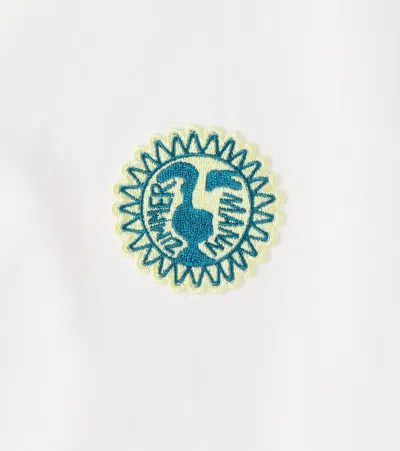 Zimmermann Awaken Embroidered Scalloped Cotton Shirt In White