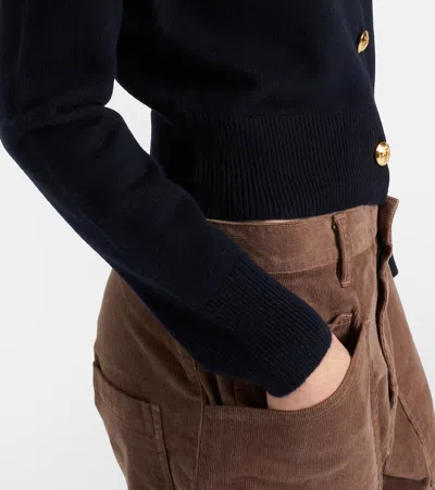 Nili Lotan Josefa Fair Isle Cashmere Cardigan In Blue