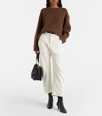 Nili Lotan Josepha Wool Sweater In Brown