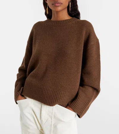 Nili Lotan Josepha Wool Sweater In Brown