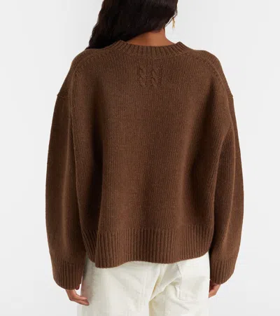 Nili Lotan Josepha Wool Sweater In Brown