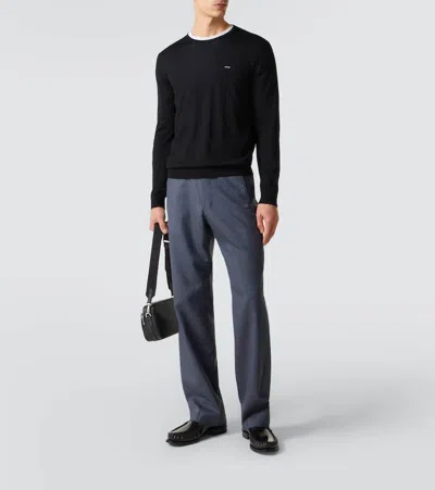 Prada Virgin Wool Sweater In Black