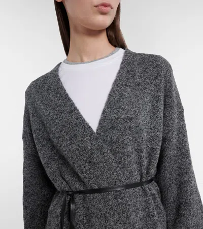 Velvet Alina Wool-blend Cardigan In Gray