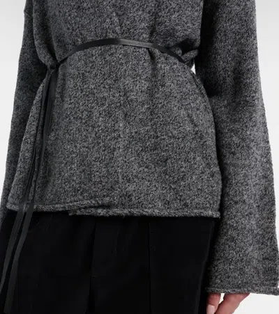 Velvet Alina Wool-blend Cardigan In Gray