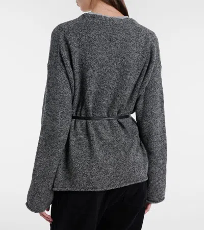 Velvet Alina Wool-blend Cardigan In Gray
