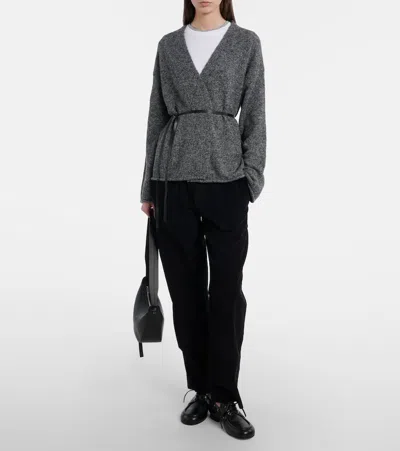 Velvet Alina Wool-blend Cardigan In Gray