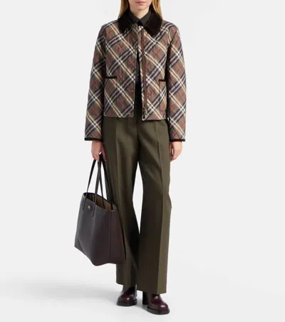 Burberry Bloomsbury Medium Reversible Tote Bag In Brown