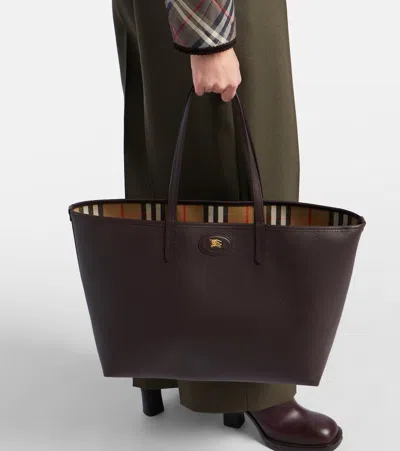 Burberry Bloomsbury Medium Reversible Tote Bag In Brown