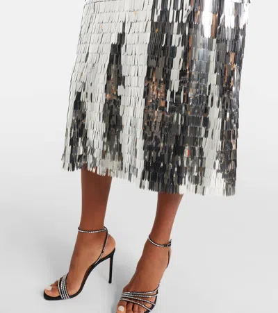 Self-portrait Sequined Midi Dress In Multi