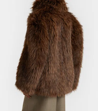 Magda Butrym Cropped Jacket In Brown