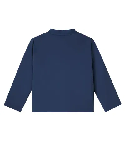 Bonpoint Laurent Reversible Technical Jacket In Blue