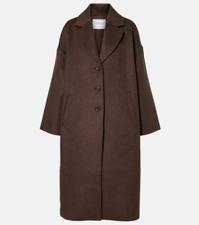 Velvet Lafayette Wool-blend Coat In Brown