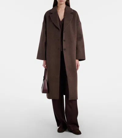 Velvet Lafayette Wool-blend Coat In Brown