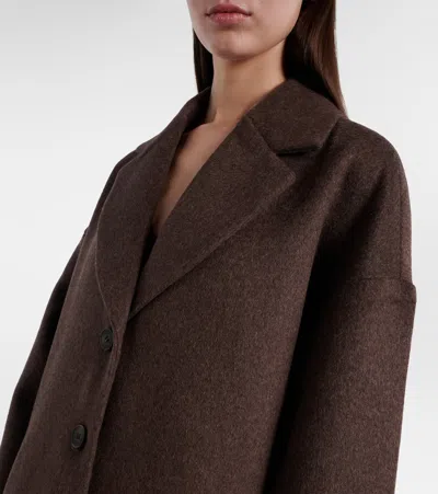 Velvet Lafayette Wool-blend Coat In Brown