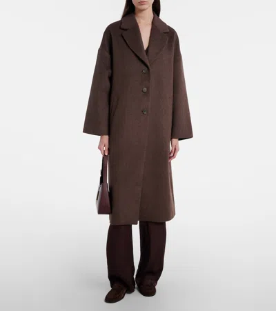 Velvet Lafayette Wool-blend Coat In Brown