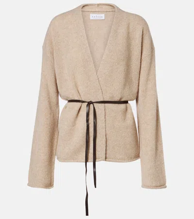 Velvet Alina Wool-blend Cardigan In Neutral