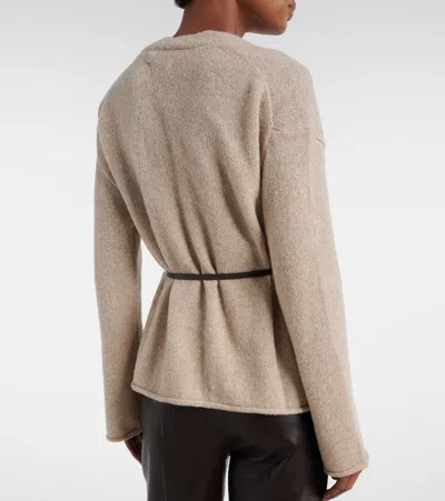 Velvet Alina Wool-blend Cardigan In Neutral