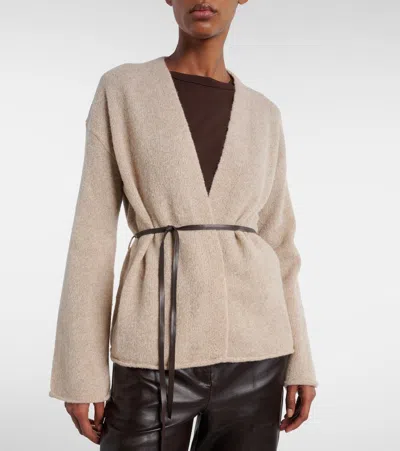 Velvet Alina Wool-blend Cardigan In Neutral