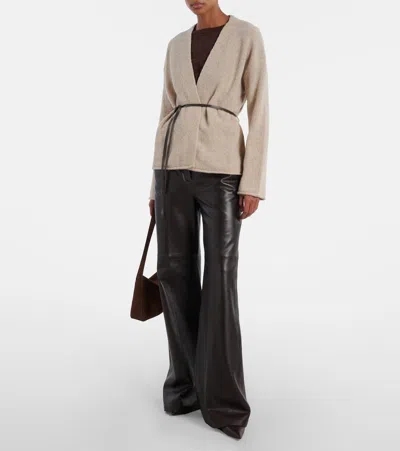 Velvet Alina Wool-blend Cardigan In Neutral