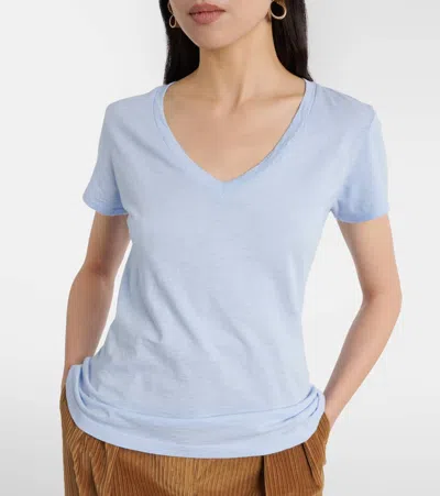 Velvet Lilith Cotton T-shirt In Blue