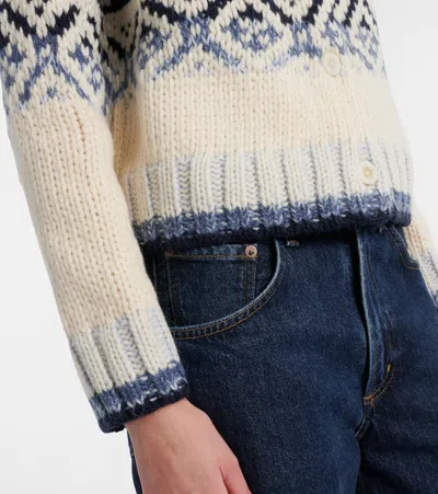 Velvet Tovah Fair Isle Wool-blend Cardigan In Multi