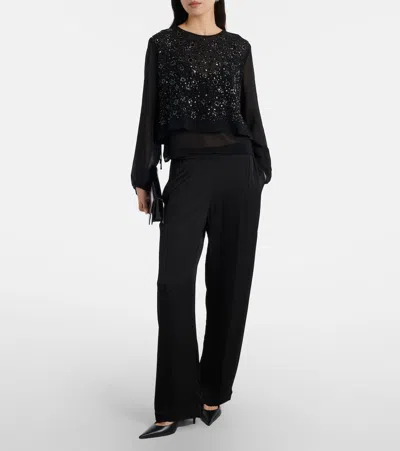 Velvet Larkin Wide-leg Pants In Black