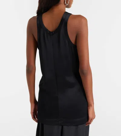 Totême Toteme Satin Tank Top In Black