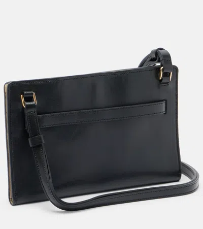 Totême Toteme Belted Leather Crossbody Bag In Black