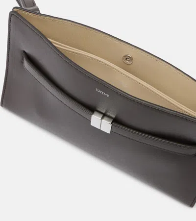 Totême Toteme Belted Leather Crossbody Bag In Brown