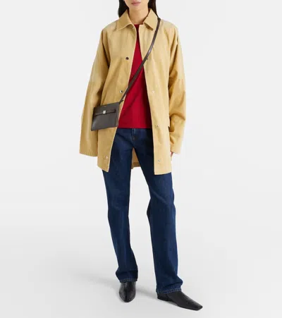 Totême Toteme Belted Leather Crossbody Bag In Brown