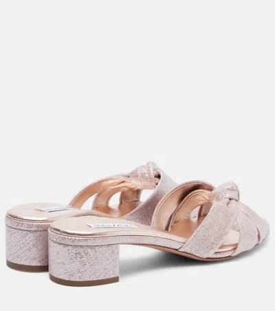 Aquazzura Nina 35 Sandals In Pink
