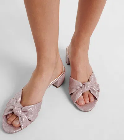 Aquazzura Nina 35 Sandals In Pink