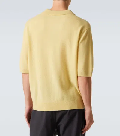 Le Kasha Bale Cashmere Polo Sweater In Yellow
