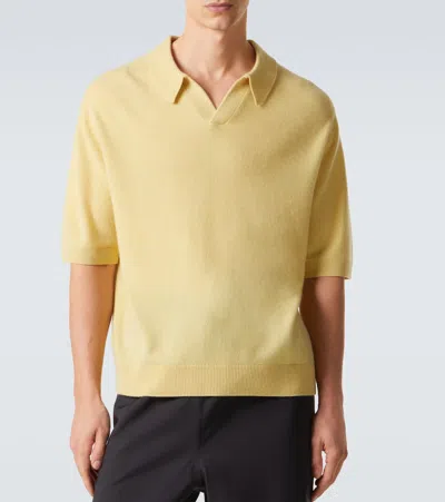 Le Kasha Bale Cashmere Polo Sweater In Yellow