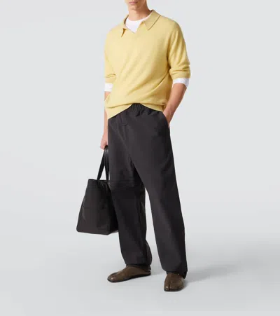 Le Kasha Bale Cashmere Polo Sweater In Yellow