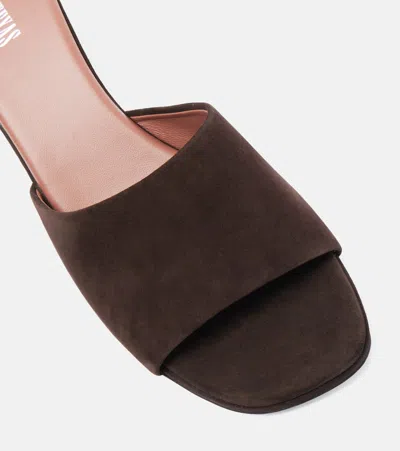 Paris Texas Ava Suede Mules In Brown