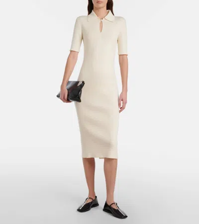 Jil Sander Leather Ballerinas Embellished Strap Flat Sole Pointed In Black