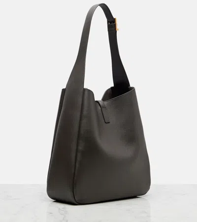 Saint Laurent Le 5 À 7 Supple Large Leather Shoulder Bag In Brown