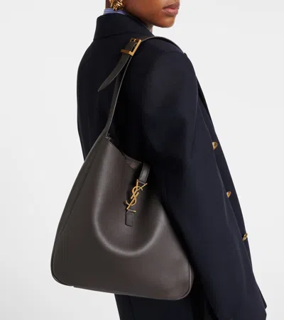Saint Laurent Le 5 À 7 Supple Large Leather Shoulder Bag In Brown