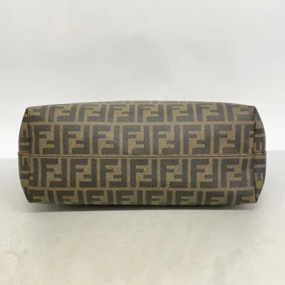 Pre-owned Fendi Black Brown Pvc Tote Bag () In Multi