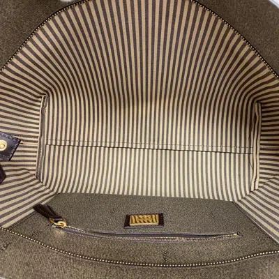 Pre-owned Fendi Black Brown Pvc Tote Bag () In Multi