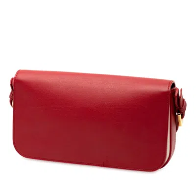 Pre-owned Fendi Red Color Leather Shoulder Bag ()