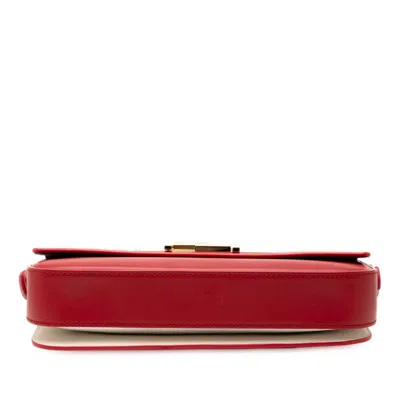 Pre-owned Fendi Red Color Leather Shoulder Bag ()