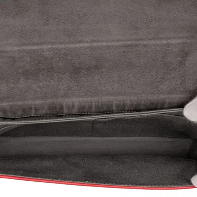 Pre-owned Fendi Red Color Leather Shoulder Bag ()