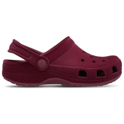 Crocs Girls   Classic Clogs Velvet In Red