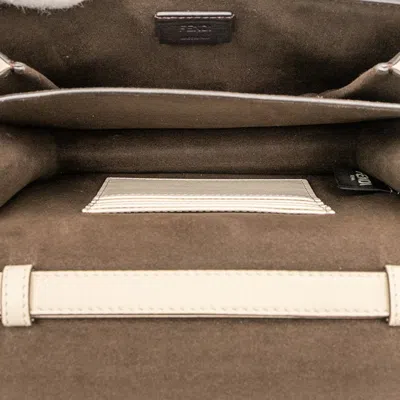 Pre-owned Fendi White Leather Shoulder Bag ()