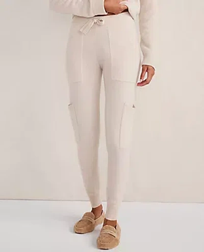 Ann Taylor Haven Well Within Cashmere Cargo Joggers In Neutral