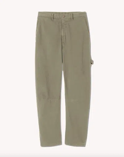 Nili Lotan Carpenter Cotton Pant In Brown