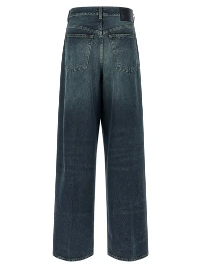 Haikure Candy Denim Trousers Pleated Front Belt Loops In Multi